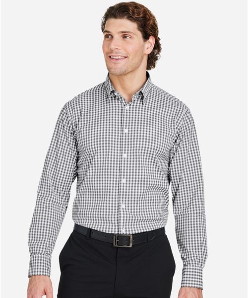 Devon & Jones DG536 - Men's CrownLux Performance® Gingham Dress Shirt