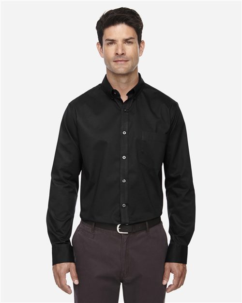 13484_fm CORE365 88193T - Men's Tall Operate Twill Dress Shirt - Image 1