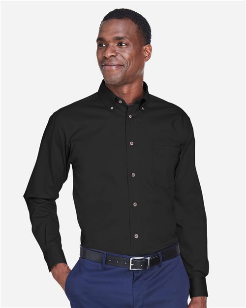 13845_fm Harriton M500 - Men's Easy Blend™ Twill Shirt - Image 1