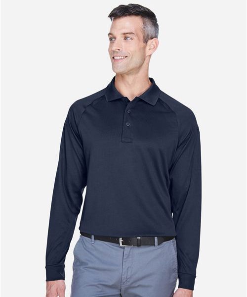 Harriton M211L - Men's Advantage Long Sleeve Tactical Polo