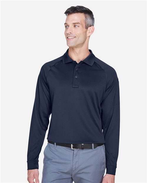 13849_fm Harriton M211L - Men's Advantage Long Sleeve Tactical Polo - Image 1