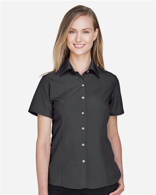 13851_fm Harriton M560W - Women's Barbados Textured Camp Shirt - Image 1
