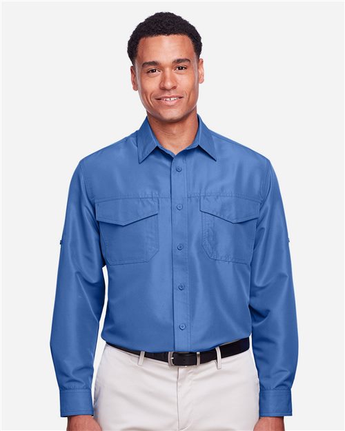 13857_fm Harriton M580L - Men's Key West Performance Staff Shirt - Image 1