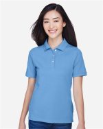 Harriton M265W - Women's Easy Blend Polo