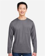 Harriton M118L - Unisex Charge Snag and Soil Protect Long Sleeve T-Shirt