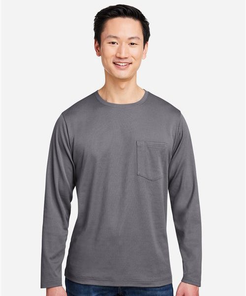 Harriton M118L - Unisex Charge Snag and Soil Protect Long Sleeve T-Shirt