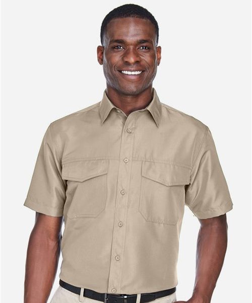 Harriton M580 - Men's Key West Short Sleeve Performance Staff Shirt