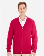 Harriton M425 - Men's Pilbloc™ V-Neck Button Cardigan Sweater