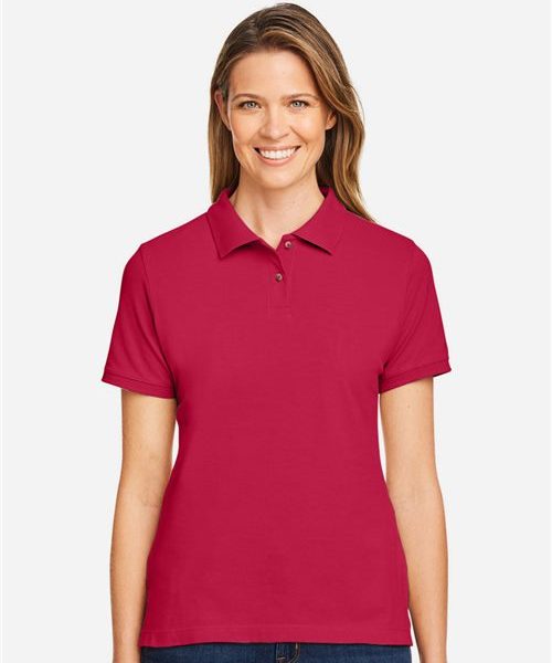 Harriton M200W - Women's Cotton Polo