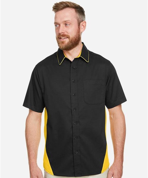 Harriton M586 - Men's Flash IL Colorblock Shirt