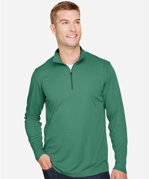 Team 365 TT31H - Men's Zone Sonic Heather Performance Quarter-Zip Pullover