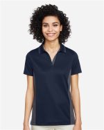 Harriton M386W - Women's Flash Snag Protection Plus IL Colorblock Polo