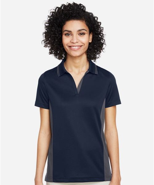 Harriton M386W - Women's Flash Snag Protection Plus IL Colorblock Polo