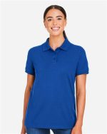 Harriton M205W - Women's Valiant Cotton Snag Protect Polo