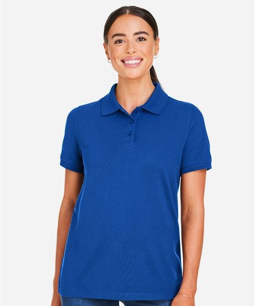 Harriton M205W - Women's Valiant Cotton Snag Protect Polo