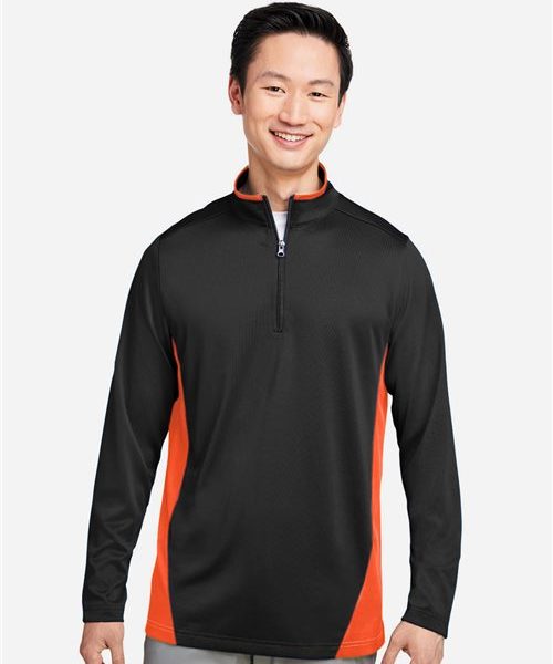Harriton M786 - Men's Flash Snag Protection Plus IL Colorblock Quarter-Zip Pullover