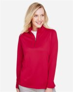 Harriton M748W - Women's Advantage Snag Protection Plus Quarter-Zip Pullover