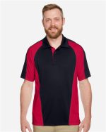 Harriton M385 - Men's Advantage Snag Protection Plus IL Colorblock Polo