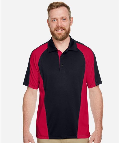 Harriton M385 - Men's Advantage Snag Protection Plus IL Colorblock Polo