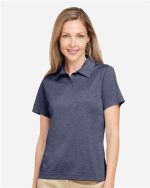 Team 365 TT51HW - Women's Zone Sonic Heather Performance Polo