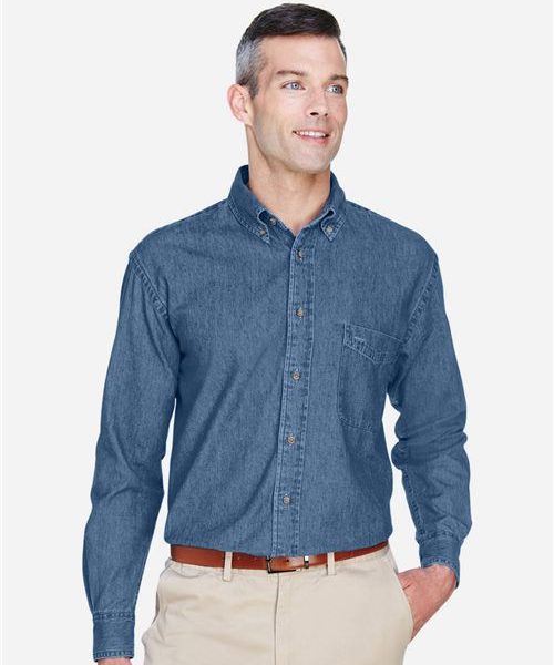 Harriton M550 - Men's Denim Shirt