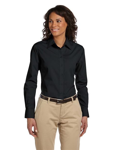 13968_fm Harriton M510W - Women's Essential Poplin - Image 1