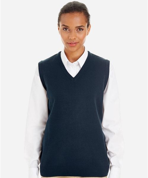 Harriton M415W - Women's Pilbloc™ V-Neck Sweater Vest