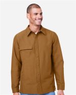 Harriton M72 - Unisex Flex Twill Overshirt
