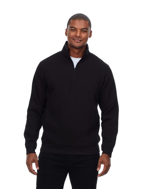 14018_fm Threadfast Apparel 320Q - Unisex Ultimate Fleece Quarter-Zip Sweatshirt - Image 1
