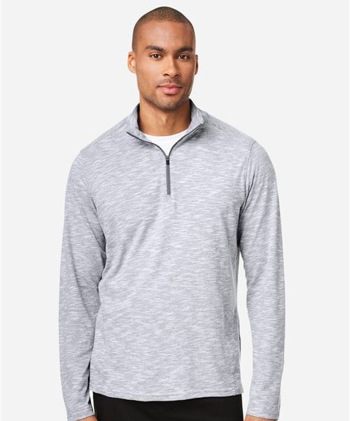 North End NE415 - Men's Eclipse Jacquard Quarter-Zip Pullover