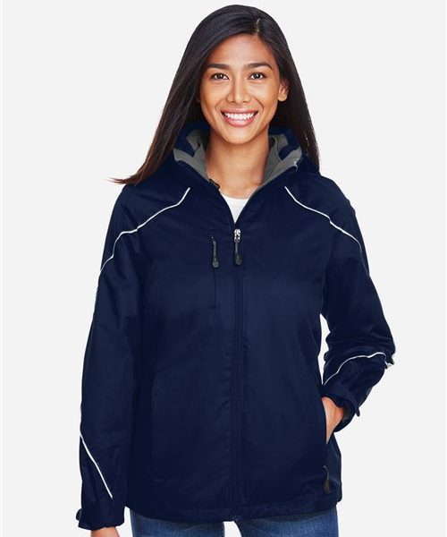 North End 78196 - Women's Angle 3-in-1 Jacket with Bonded Fleece Liner