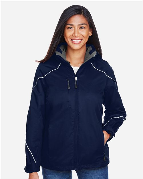 14076_fm North End 78196 - Women's Angle 3-in-1 Jacket with Bonded Fleece Liner - Image 1