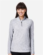 North End NE415W - Women's Eclipse Jacquard Quarter-Zip Pullover