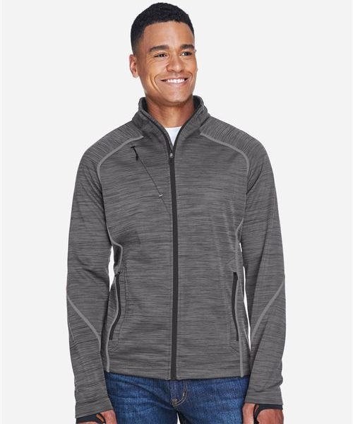 North End 88697 - Men's Flux Mélange Bonded Fleece Jacket