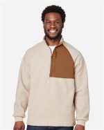 North End NE713 - Men's Aura Sweater Fleece Quarter-Zip Pullover