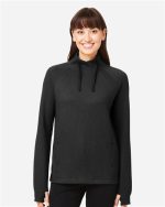 North End NE200W - Women's Rhythm Waffle Cross-Neck Pullover