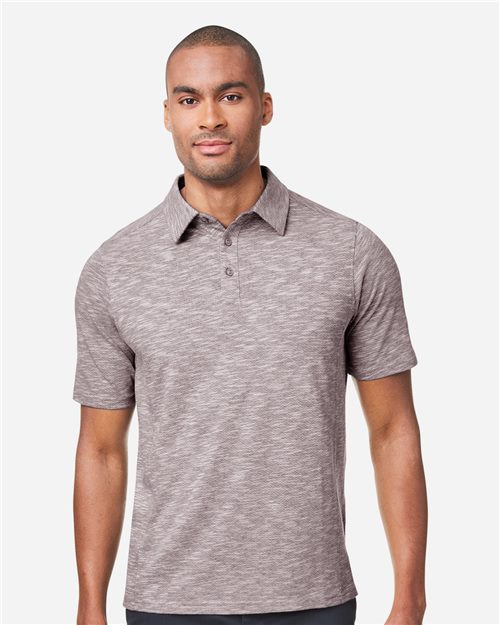 14156_fm North End NE115 - Men's Eclipse Jacquard Polo - Image 1