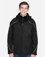 North End 88196 - Men's Angle 3-In-1 Jacket with Bonded Fleece Liner