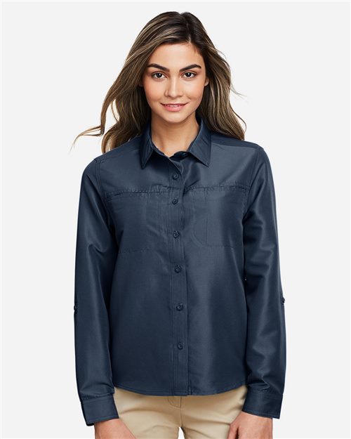 14171_fm Harriton M580LW - Women's Key West Performance Staff Shirt - Image 1