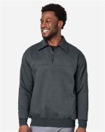 Harriton M712 - Unisex ClimaBloc™ Heavyweight Tactical Quarter-Zip Pullover