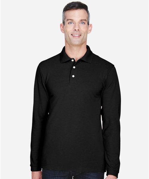 Harriton M265L - Men's Easy Blend™ Long Sleeve Polo