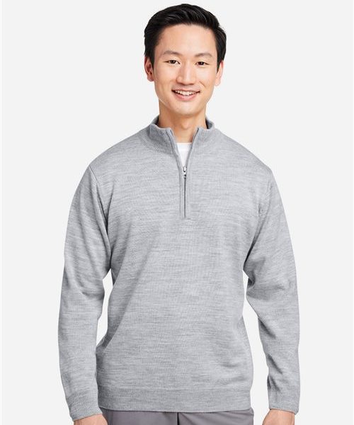 Harriton M421 - Unisex Pilbloc™ Quarter-Zip Pullover Sweater