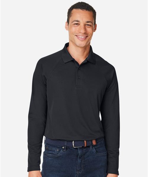 Harriton M208L - Men's Charge Snag and Soil Protect Long Sleeve Polo