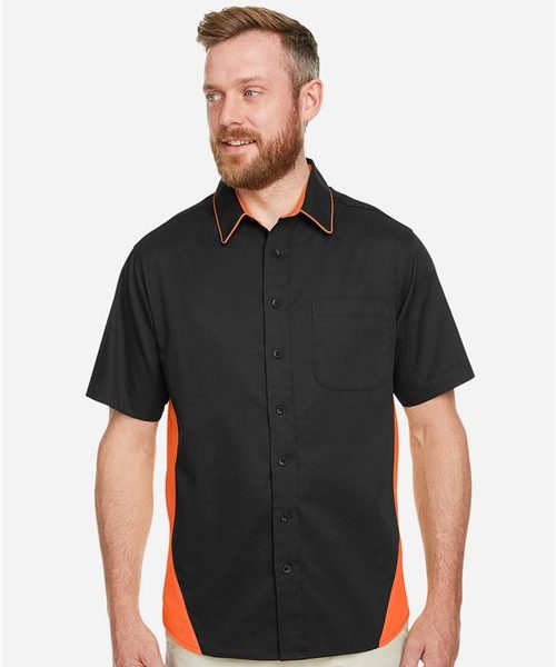 Harriton M586T - Men's Tall Flash IL Colorblock Shirt