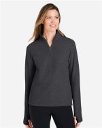 North End NE725W - Women's Spirit Textured Quarter-Zip Pullover