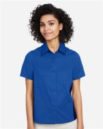 Harriton M586W - Women's Flash IL Colorblock Shirt