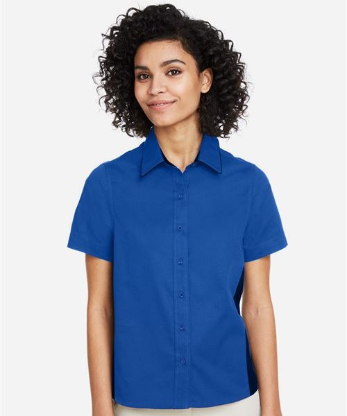 Harriton M586W - Women's Flash IL Colorblock Shirt