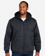 Harriton M722T - Unisex Tall ClimaBloc® Heavyweight Hooded Full-Zip Jacket