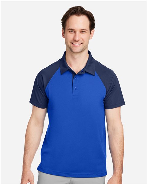 14336_fm Team 365 TT21C - Men's Command Snag-Protection Colorblock Polo - Image 1