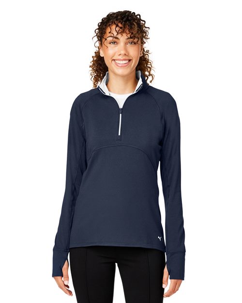 14358_fm Puma Golf 533007 - Women's Gamer Golf Quarter-Zip Pullover - Image 1